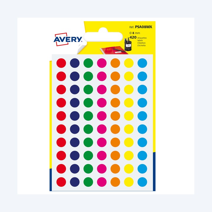 Etichette adesive tonde PSA in carta — 83399 | Ecotempo