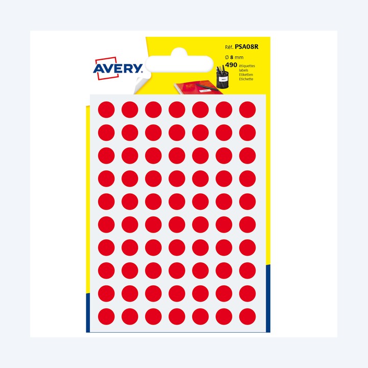 Etichette adesive tonde PSA in carta — 83402 | Ecotempo