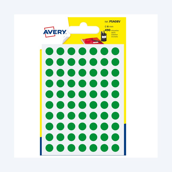 Etichette adesive tonde PSA in carta — 83408 | Ecotempo