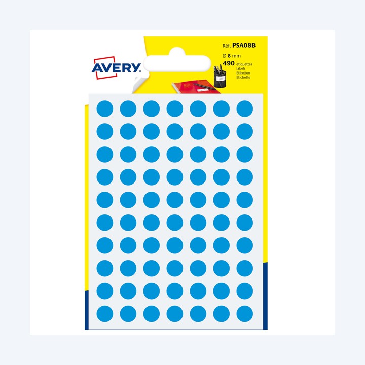 Etichette adesive tonde PSA in carta — 83411 | Ecotempo