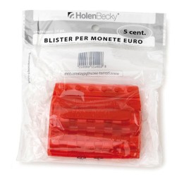 Portamonete PVC 5 cent rosso HolenBecky — 83534 | Ecotempo