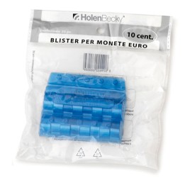 Portamonete PVC 10 cent blu HolenBecky blister 20 pezzi | Ecotempo