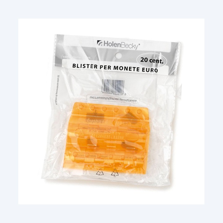 Portamonete PVC 20 cent arancio — 83536 | Ecotempo