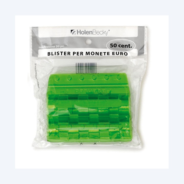 Portamonete PVC 50 cent verde — 83537 | Ecotempo