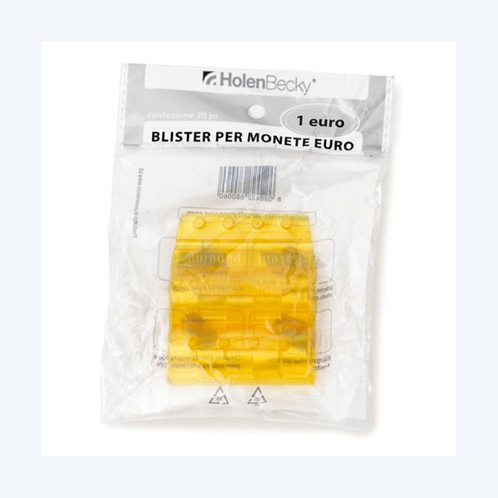Portamonete PVC 1 euro giallo — 83538 | Ecotempo