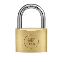 Lucchetto ad arco ottone massiccio 7,7 — 84628 | Ecotempo