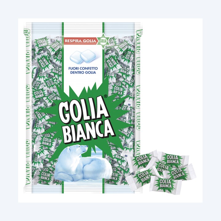 Caramelle Golia Bianca busta da 1kg (400 pezzi circa) | Ecotempo