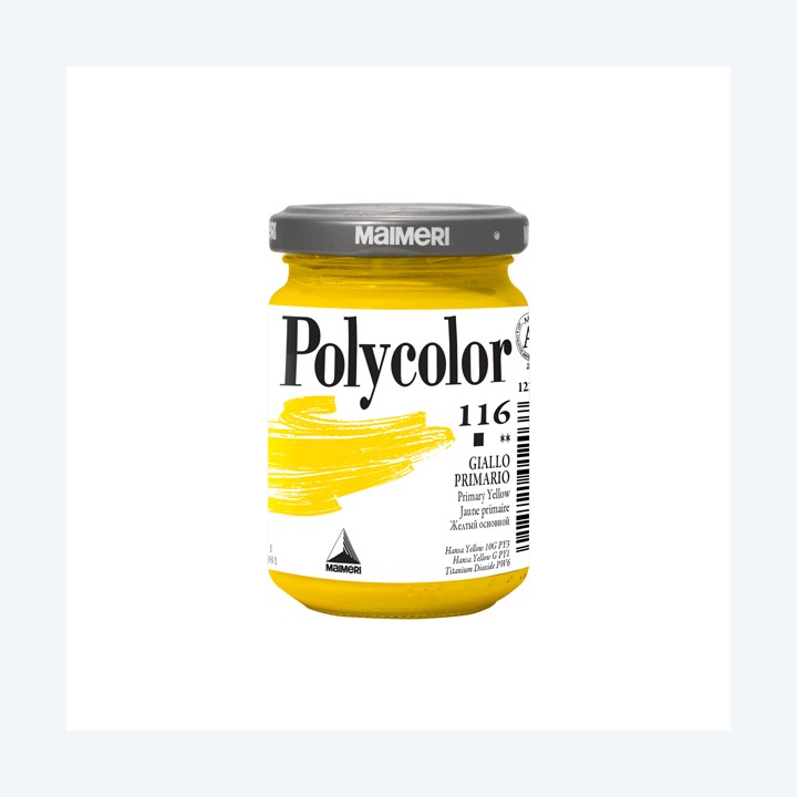 Colore vinilico Polycolor 140 ml giallo — 85216 | Ecotempo