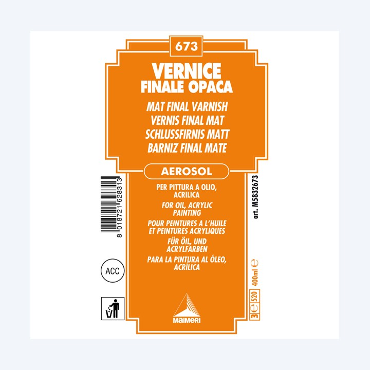 Vernice finale opaca spray 400 ml Maimeri | Ecotempo