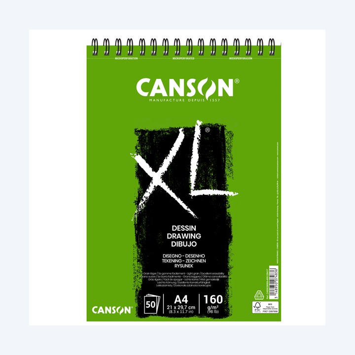 Album spiralato lato corto XL drawing — 85640 | Ecotempo