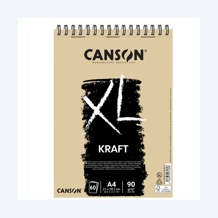 Album spiralato lato corto XL kraft A4 — 85642 | Ecotempo