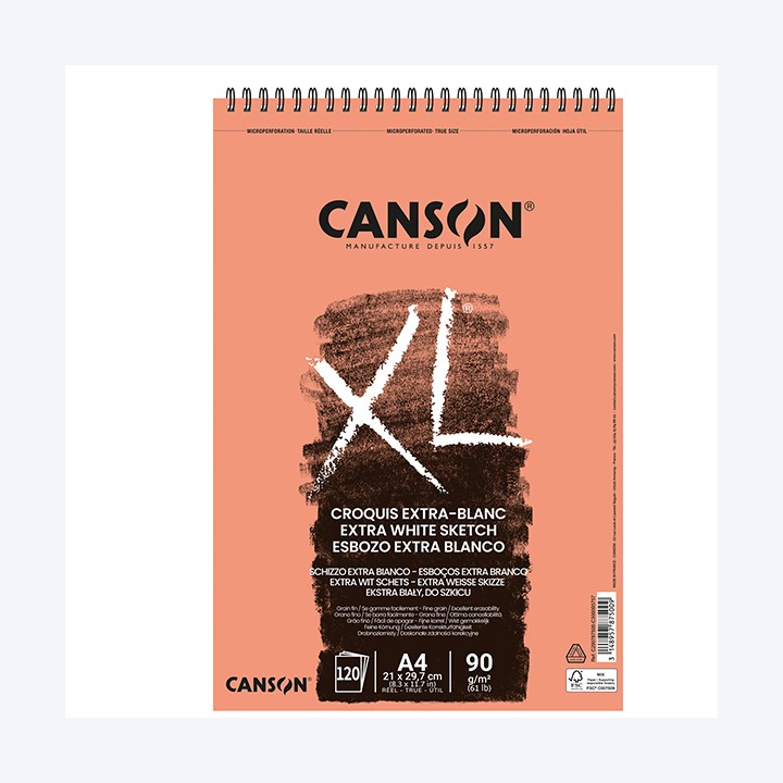 Album spiralato lato corto XL A4 90 gr — 85647 | Ecotempo