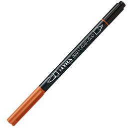 Pennarello Aqua Brush Duo punte 2/4 mm cinabro Lyra | Ecotempo