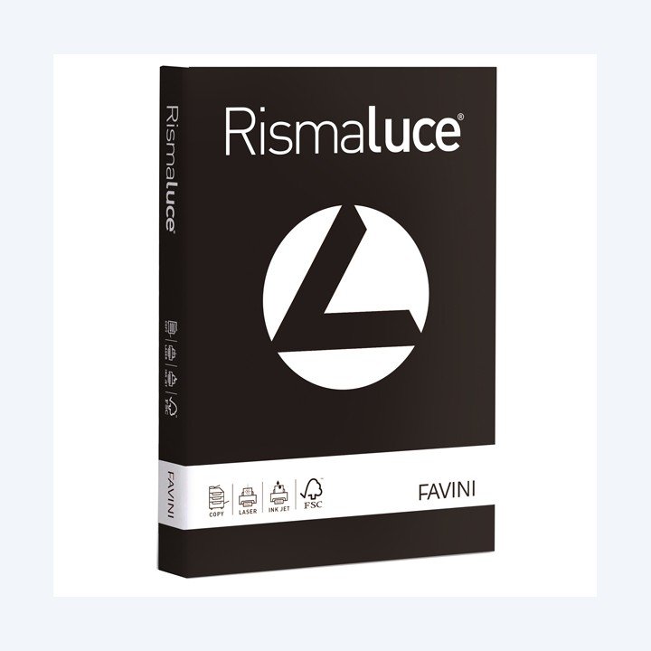 Carta Rismaluce A4 90 gr nero 63 Favini conf. 300 fogli | Ecotempo