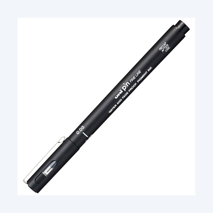 Pin fineliner punta 0,03mm nero Uni Mitsubishi | Ecotempo