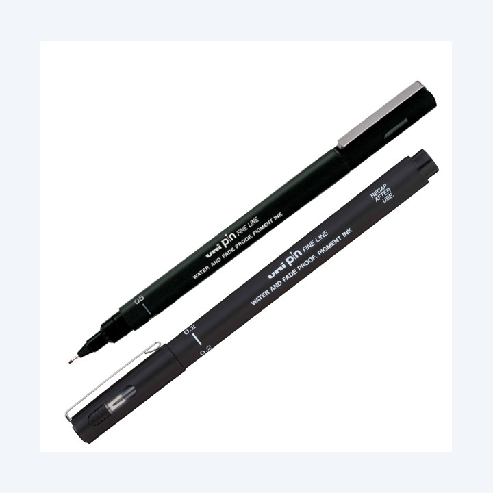 Pin fineliner punta 0,2mm nero Uni Mitsubishi | Ecotempo