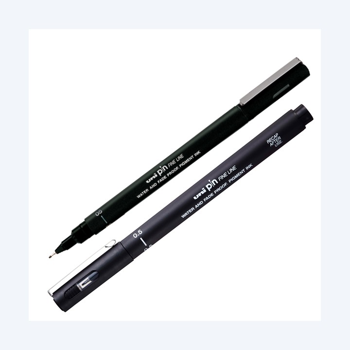 Pin fineliner punta 0.5 mm nero Uni Mitsubishi | Ecotempo