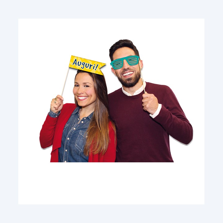 Photo Booth Buon Compleanno 8 elementi Big Party | Ecotempo