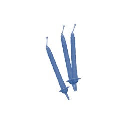 Candeline con supporto H 8 cm celeste — 85977 | Ecotempo