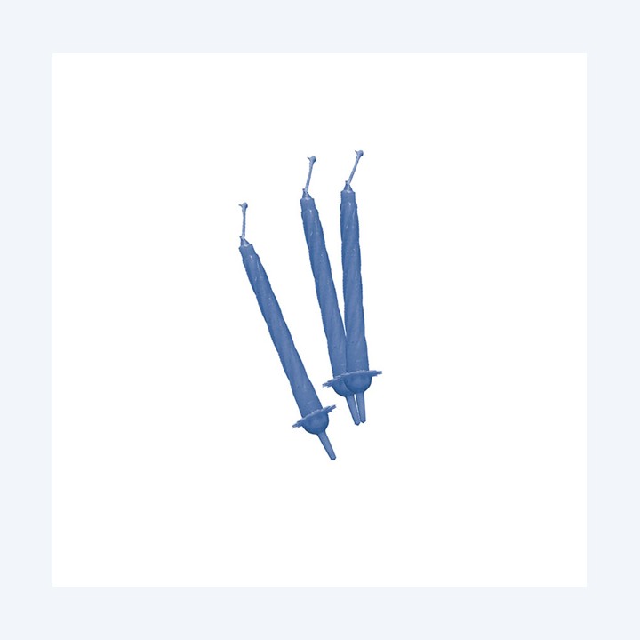 Candeline con supporto H 8 cm celeste — 85977 | Ecotempo