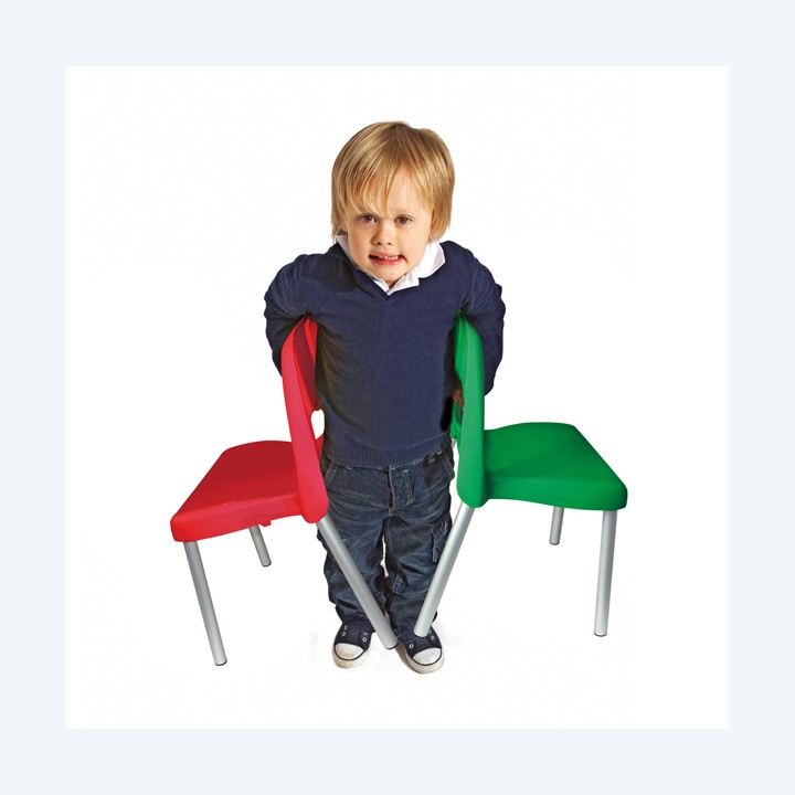 Sedia per bambini Piuma H 31 cm giallo CWR | Ecotempo