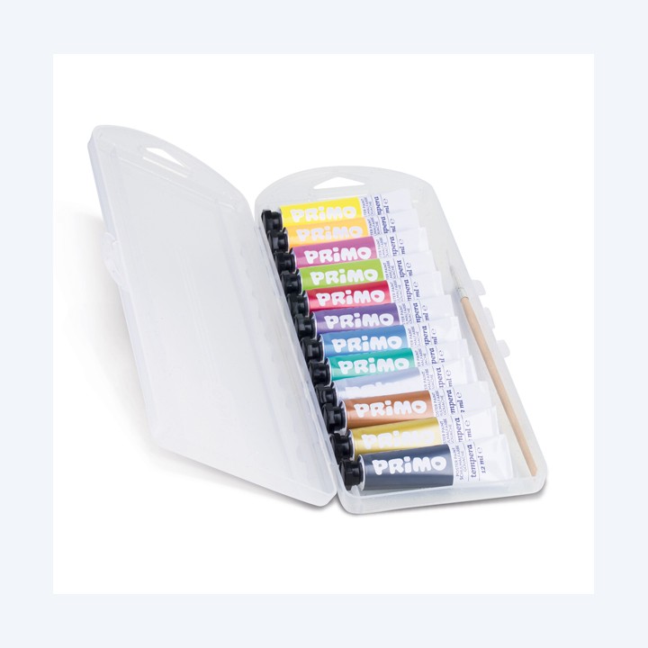 Tempera in tubetto 12 ml fluo / metal — 86072 | Ecotempo