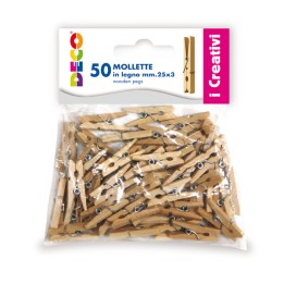 Mollettine mini in legno colore — 86075 | Ecotempo