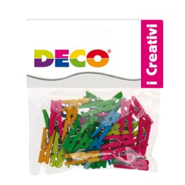 Mollettine mini in legno colori neon 25 — 86076 | Ecotempo
