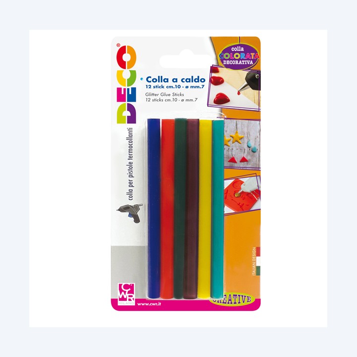 Colle stick per pistole mini colori — 86221 | Ecotempo