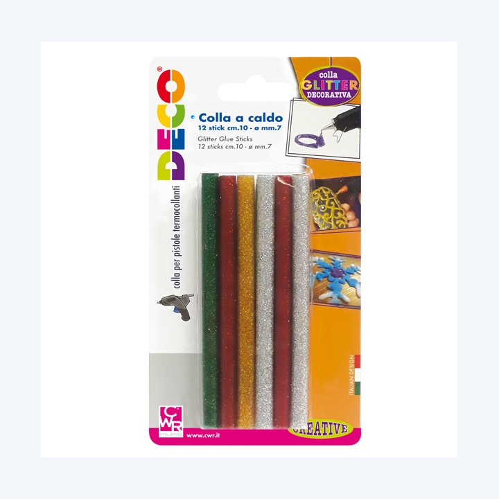 Colle stick per pistole mini glitter — 86222 | Ecotempo