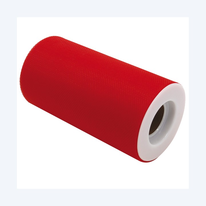 Tulle in rotolo rosso 12,5cmx25mt Big Party | Ecotempo