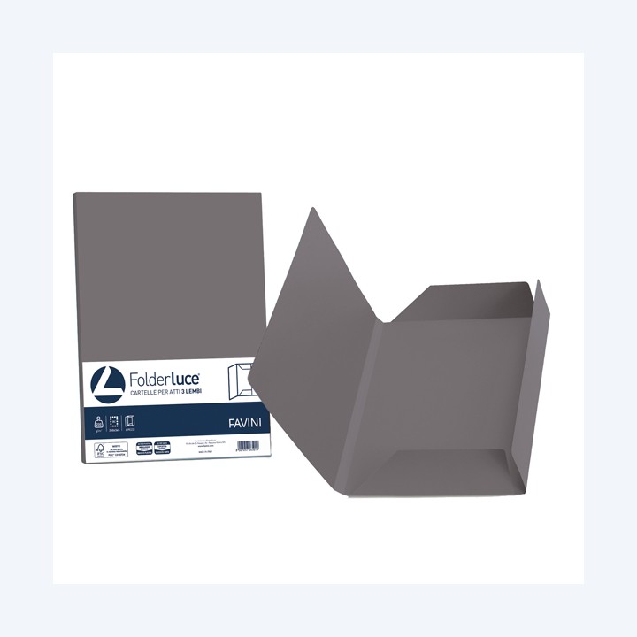 Cartellina 3 lembi Luce 200 gr A4 — 86589 | Ecotempo