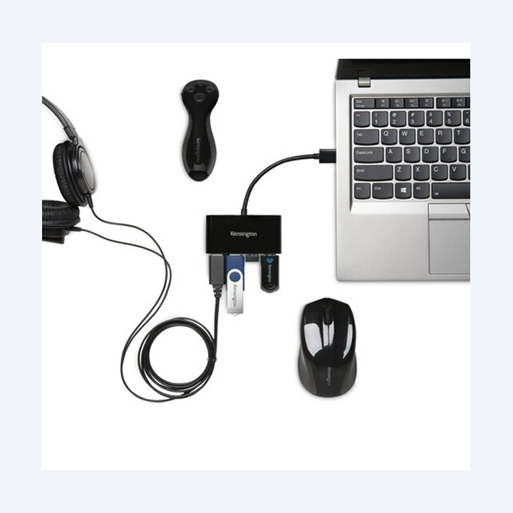 Hub 4 porte USB 3.0 UH4000 nero Kensington | Ecotempo