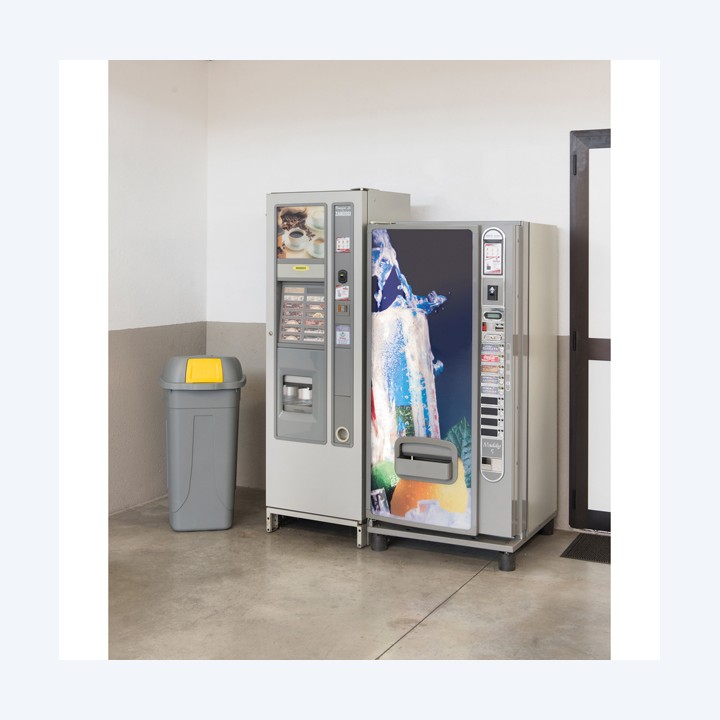 Bidone mobile Push con coperchio — 86733 | Ecotempo