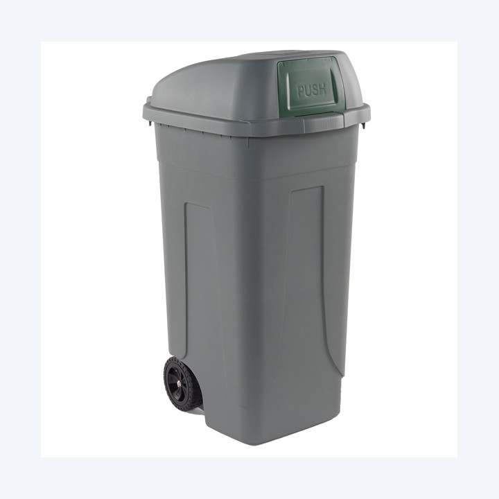 Bidone mobile Push con coperchio — 86734 | Ecotempo