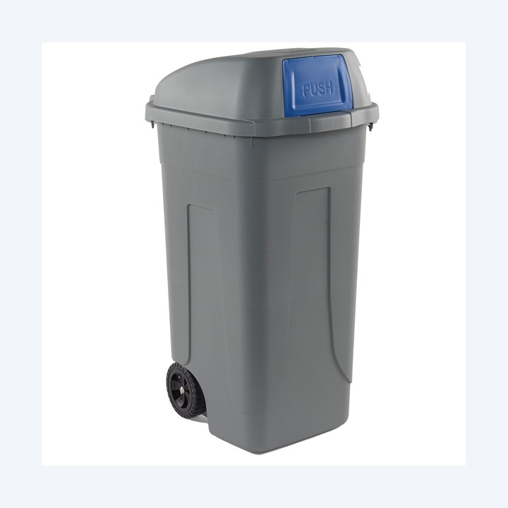 Bidone mobile Push con coperchio — 86735 | Ecotempo