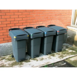 Bidone mobile a pedale 40x65x81 cm 80 L — 86737 | Ecotempo