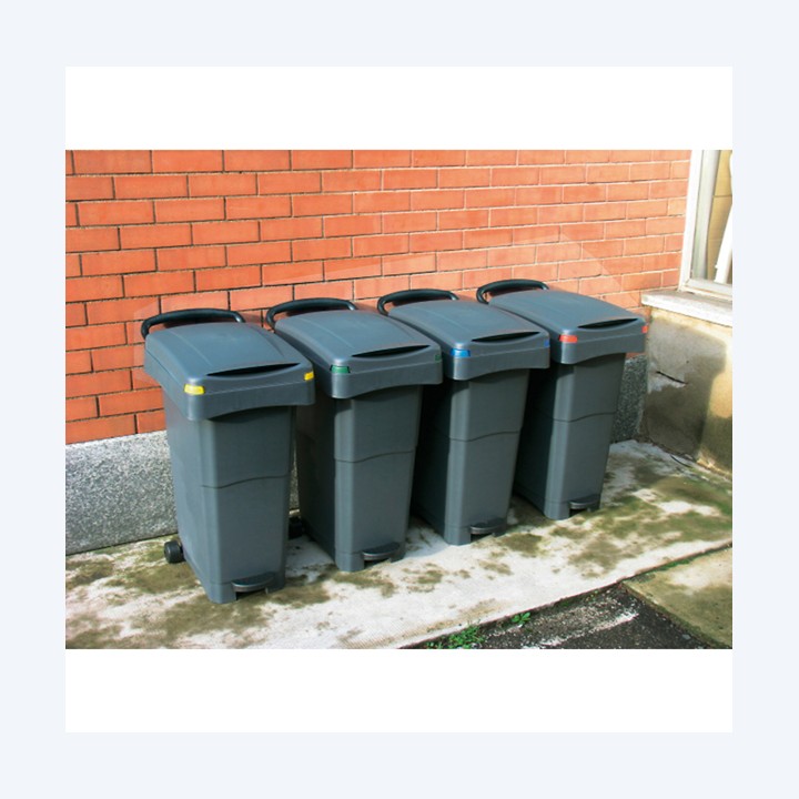Bidone mobile a pedale 40x65x81 cm 80 L — 86737 | Ecotempo