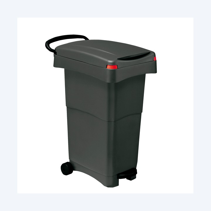Bidone mobile a pedale 80 L 40x65x81 cm — 86738 | Ecotempo