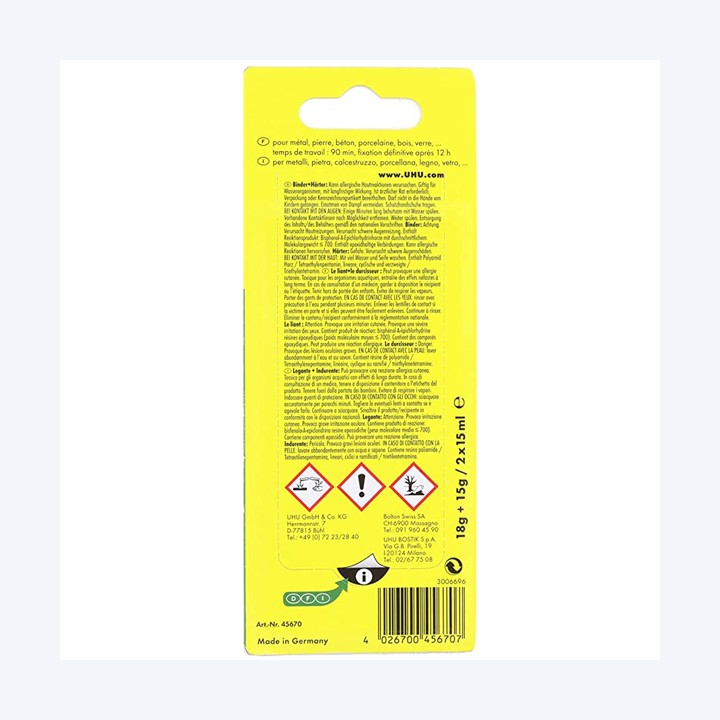 Colla bicomponente Plus 90 min 30 ml — 86959 | Ecotempo