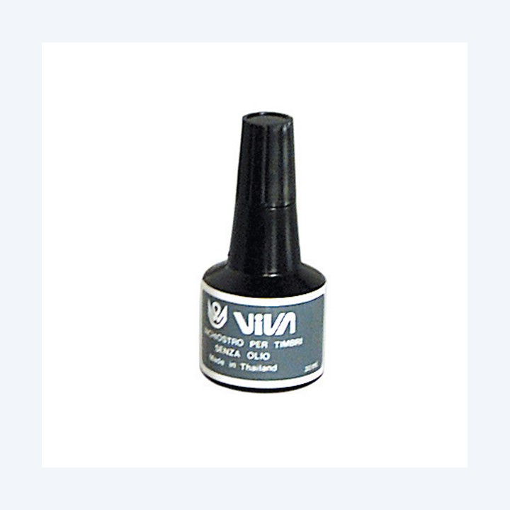 Inchiostro per cuscinetti a base alcool 30 gr nero Viva | Ecotempo