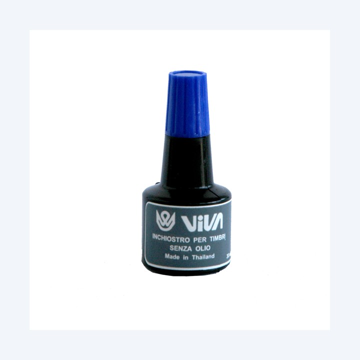 Inchiostro per cuscinetti a base alcool 30 gr blu Viva | Ecotempo