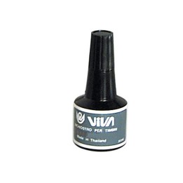 Inchiostro per cuscinetti a base d'olio 30 gr nero Viva | Ecotempo