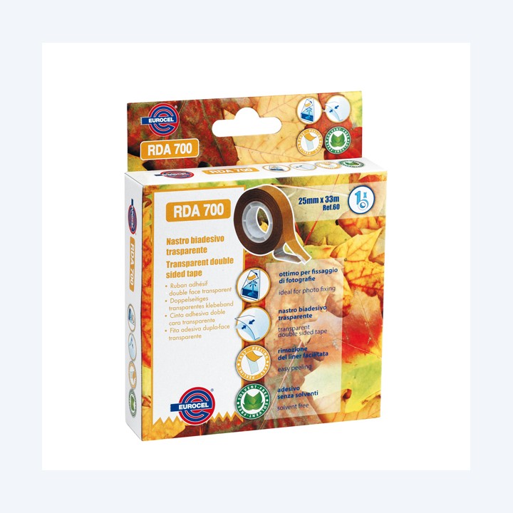 Nastro biadesivo 700RDA 25 mm x 33 m — 87004 | Ecotempo