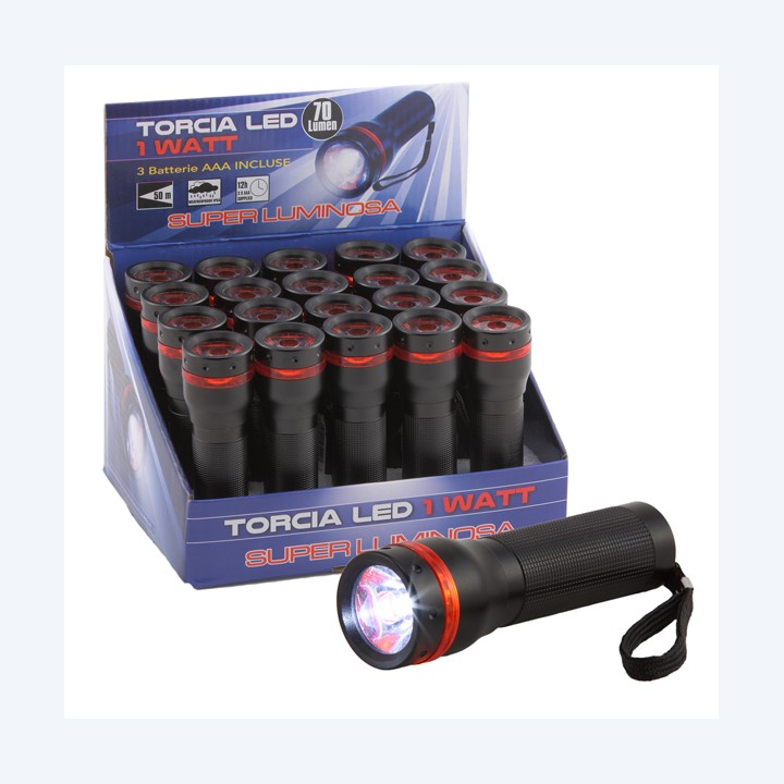 Torcia Led alluminio 1 W Iternet | Ecotempo