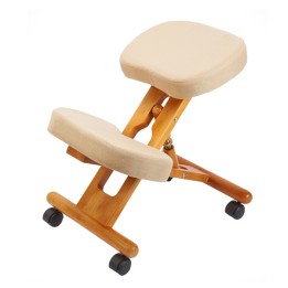 Sgabello ergonomico Minneapolis bianco Serena Group | Ecotempo