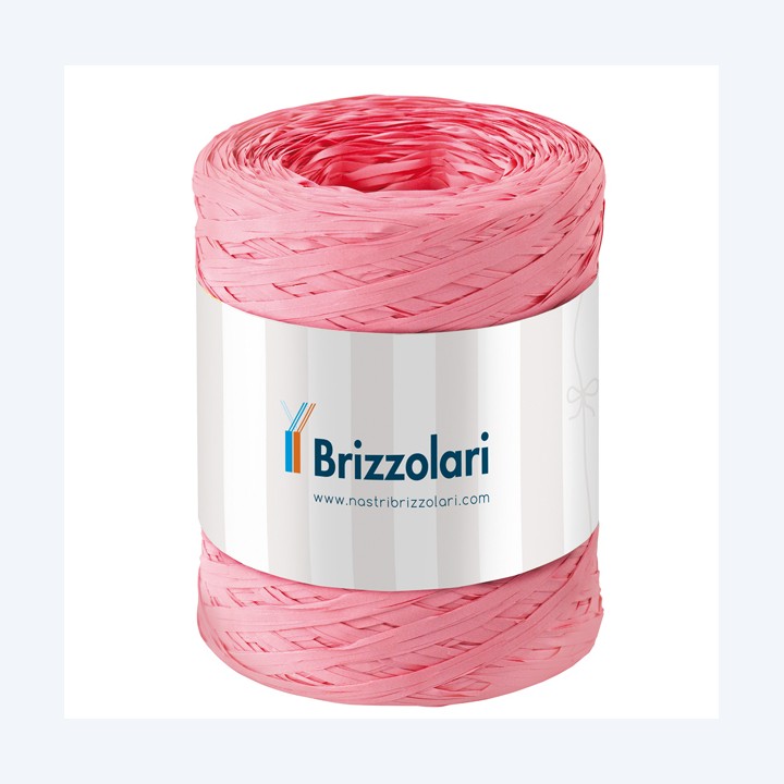 Nastro Rafia sintetica rosa 05 5mmx200mt Brizzolari | Ecotempo