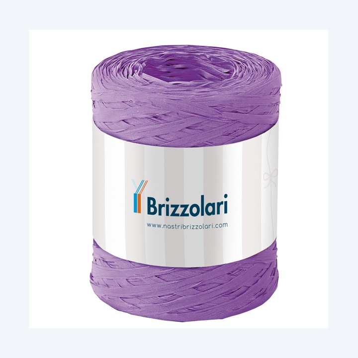 Nastro Rafia sintetica lilla 16 5mmx200mt Brizzolari | Ecotempo
