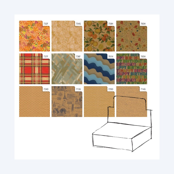 Carta regalo kraft Natura 70 x 100 cm — 88306 | Ecotempo