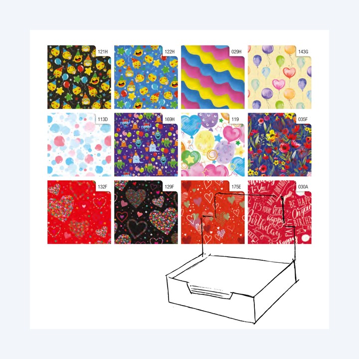 Carta regalo raso Fantasia 70 x 100 cm — 88310 | Ecotempo